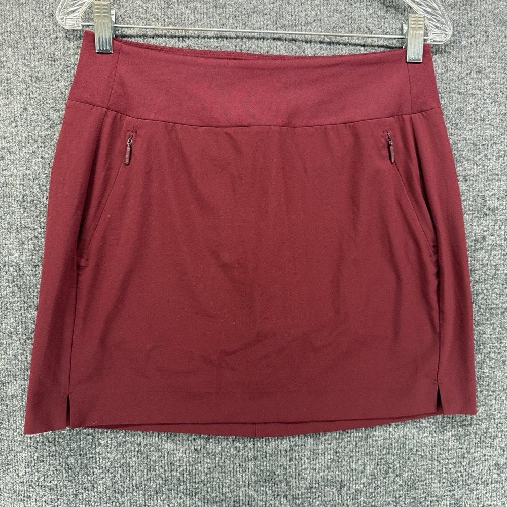 Athleta Skirt Womens 6 Soho Skort Olive Maroon Pull On Athletic Tennis Hiking